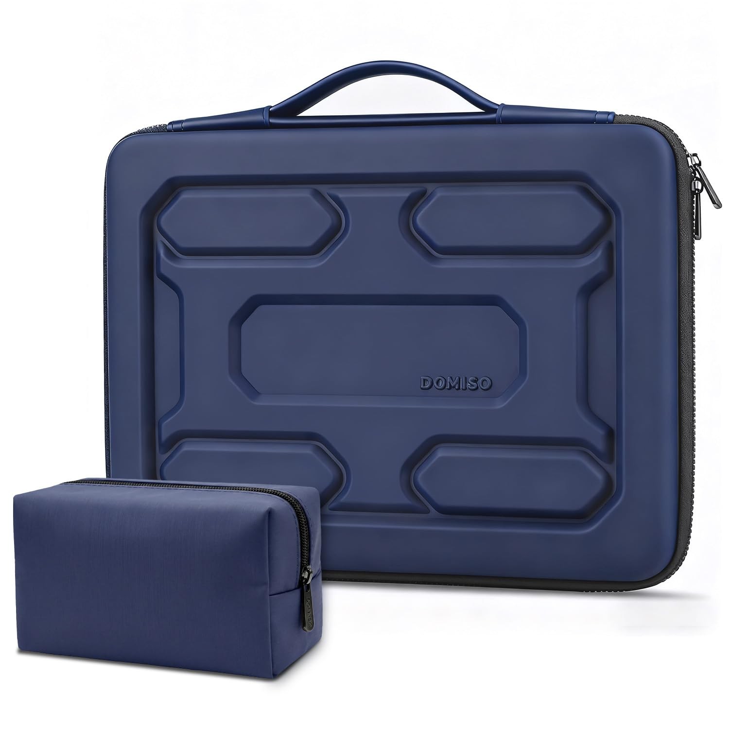 DOMISO Laptop Hard Case 15-16 inch Waterproof Shockproof 15.6 inch, Dark Blue