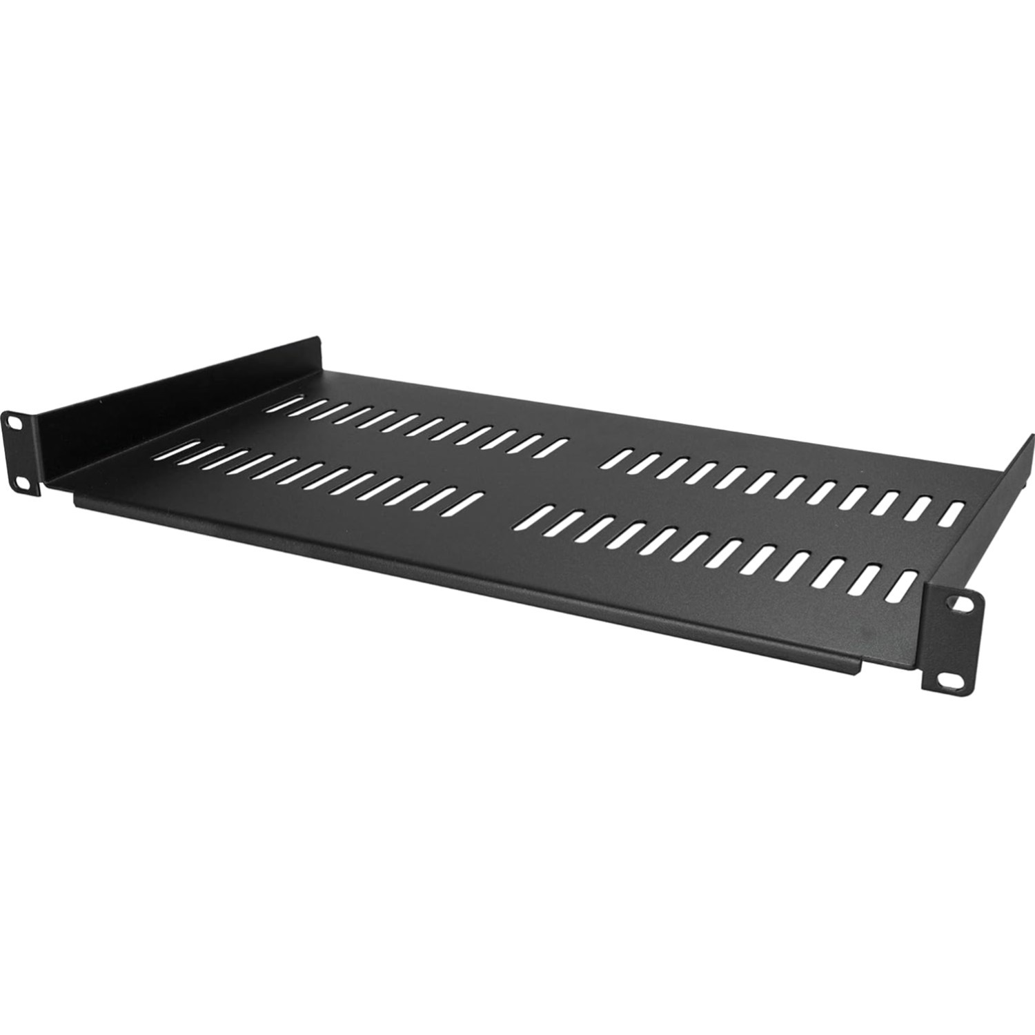StarTech Com 1U Vented Server Rack Shelf 19 Inch 44Lb 10 Inch Deep