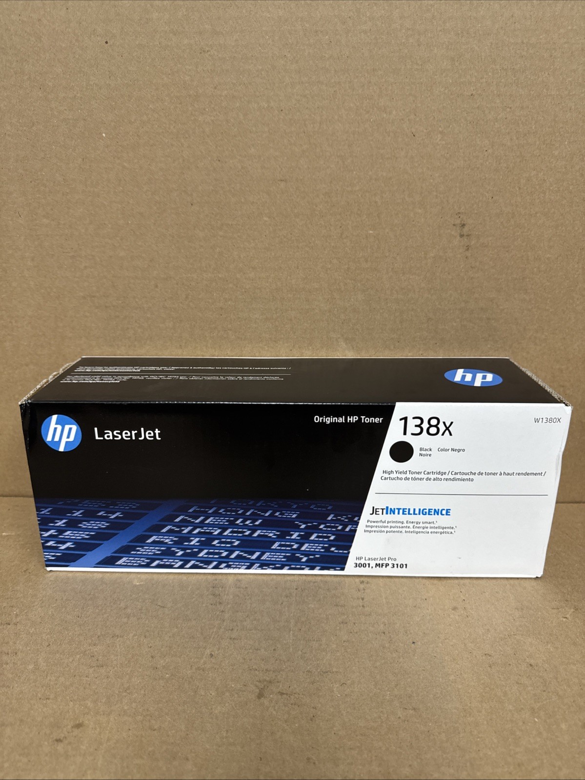 Genuine HP 138X Black LaserJet HighYield Toner Cartridge W1380X MFP 3101 (36E)