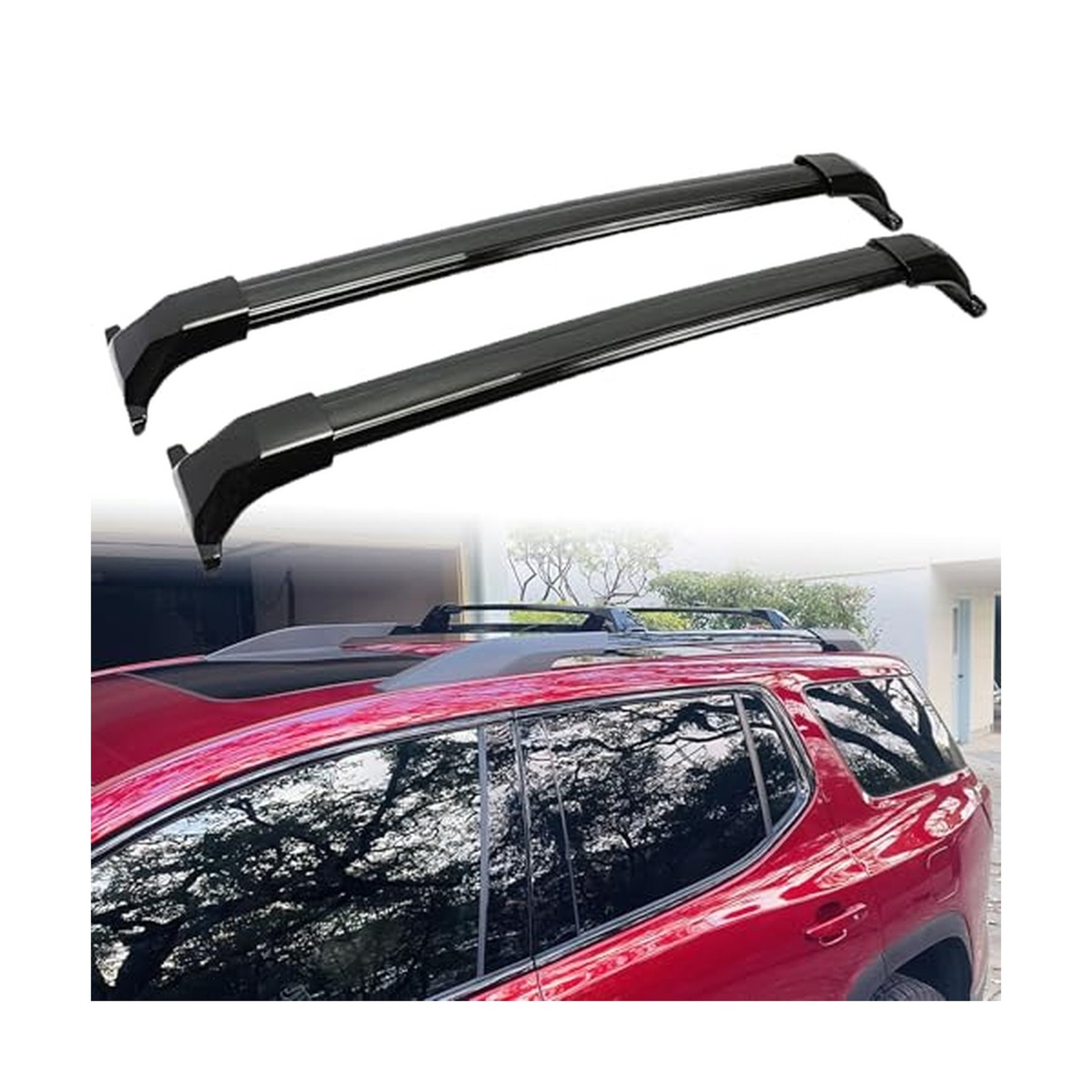 ANTS PART Roof Rack Cross Bars 220LBS for 2017-2023 GMC Acadia Black