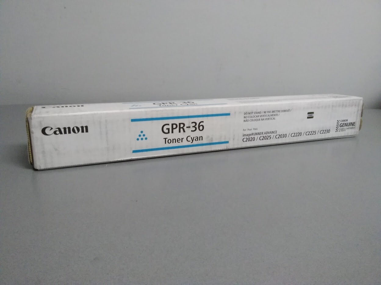 Canon 3783B003AA GPR-36 Cyan Toner Cartridge Open box