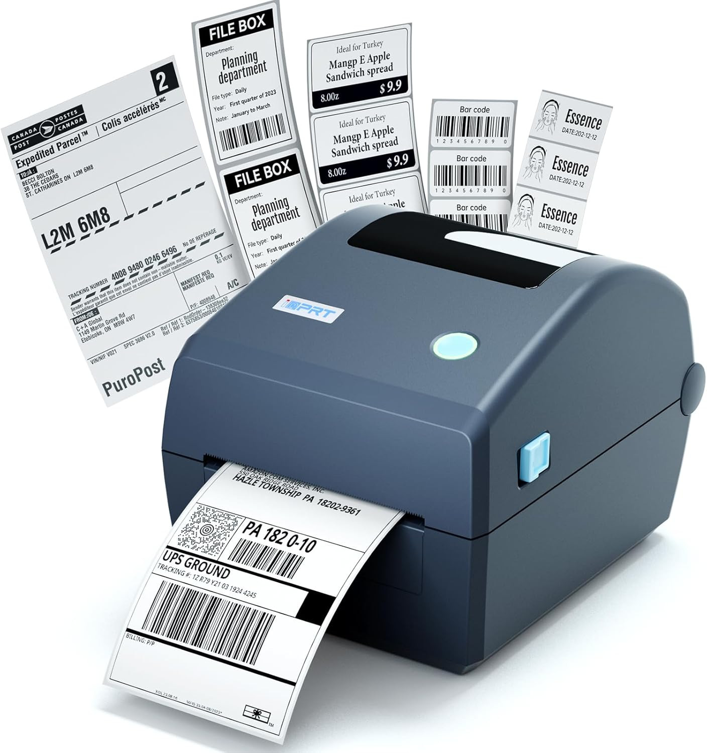 Industrial High-Speed Thermal Printer - 6IPS, 203 DPI, for Large Warehouses & Lo