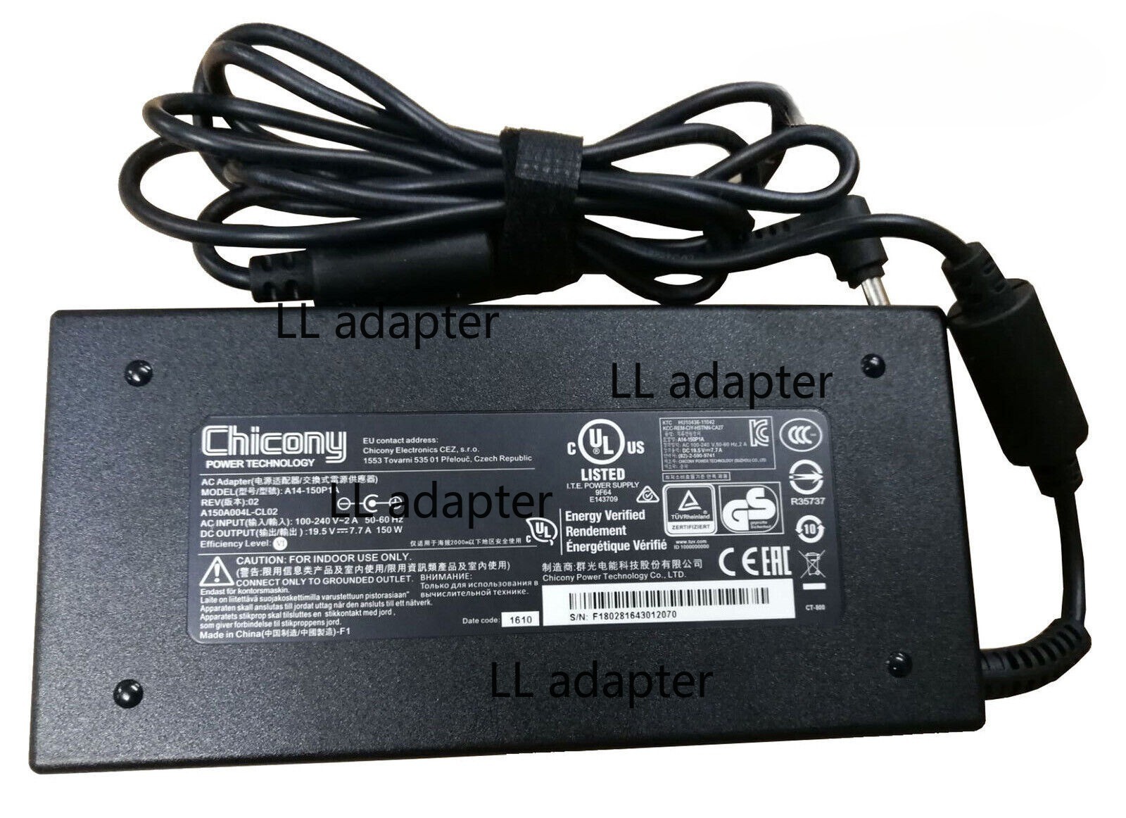 NEW OEM 150W Chicony MSI GE62 2QD-004NE 2QD-001AU Adapter Charger Power Supply
