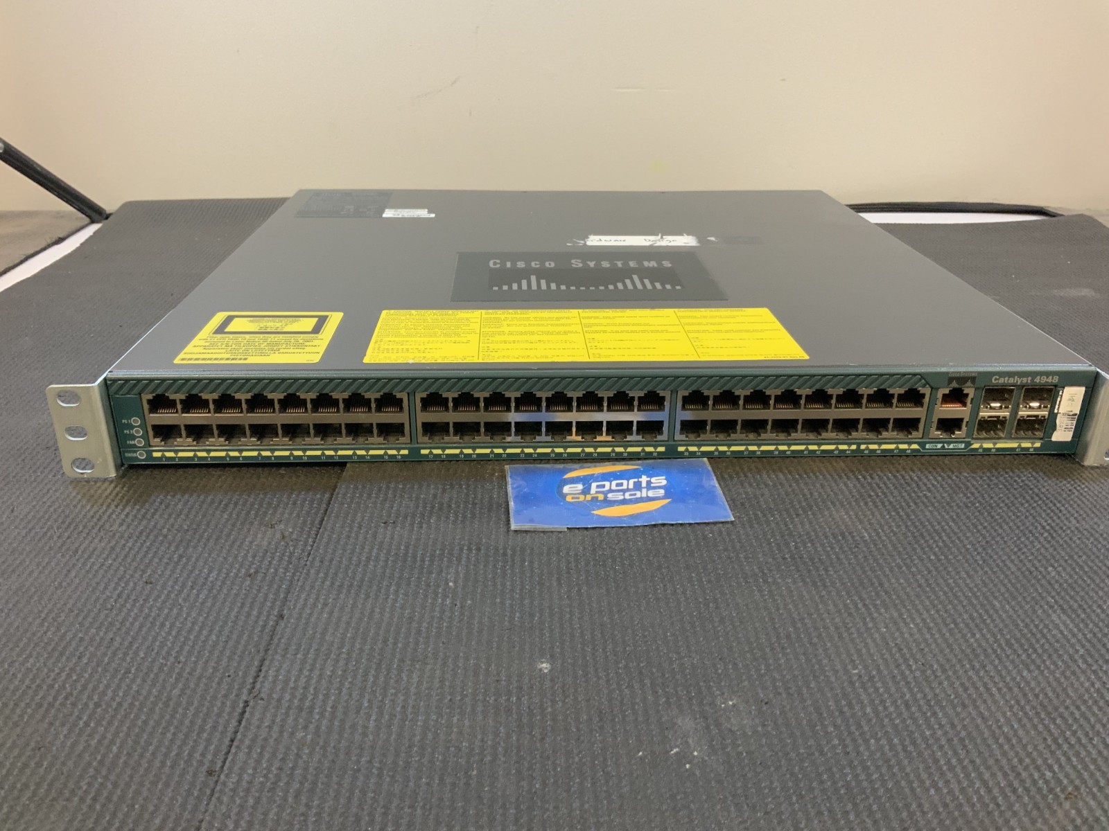 Cisco Catalyst 4948/WS-C4900 48-Ports of 10/100/1000BASE-T Network Switch RB Y2C