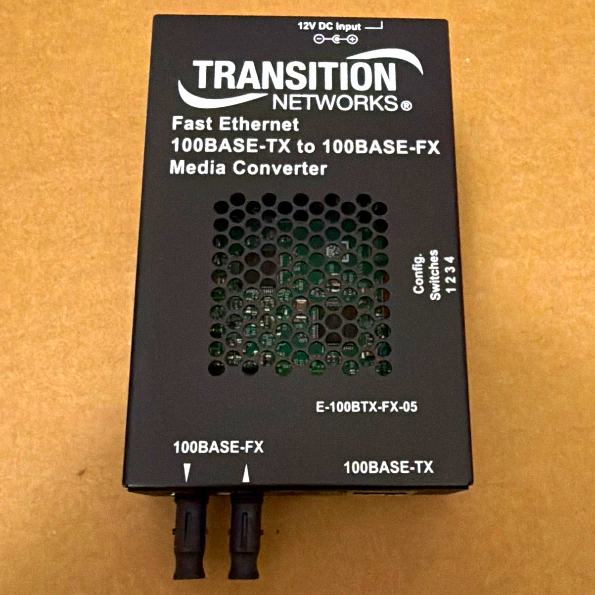Transition Networks E-100BTX-FX-05 Fast Ethernet Media Converter 100BASE-TX/FX
