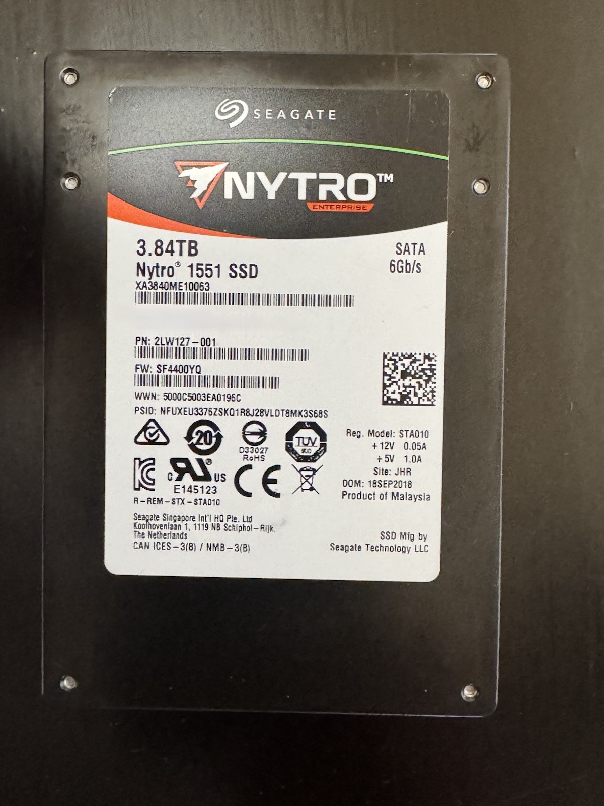 Seagate NYTRO 1551 SSD 3.84TB