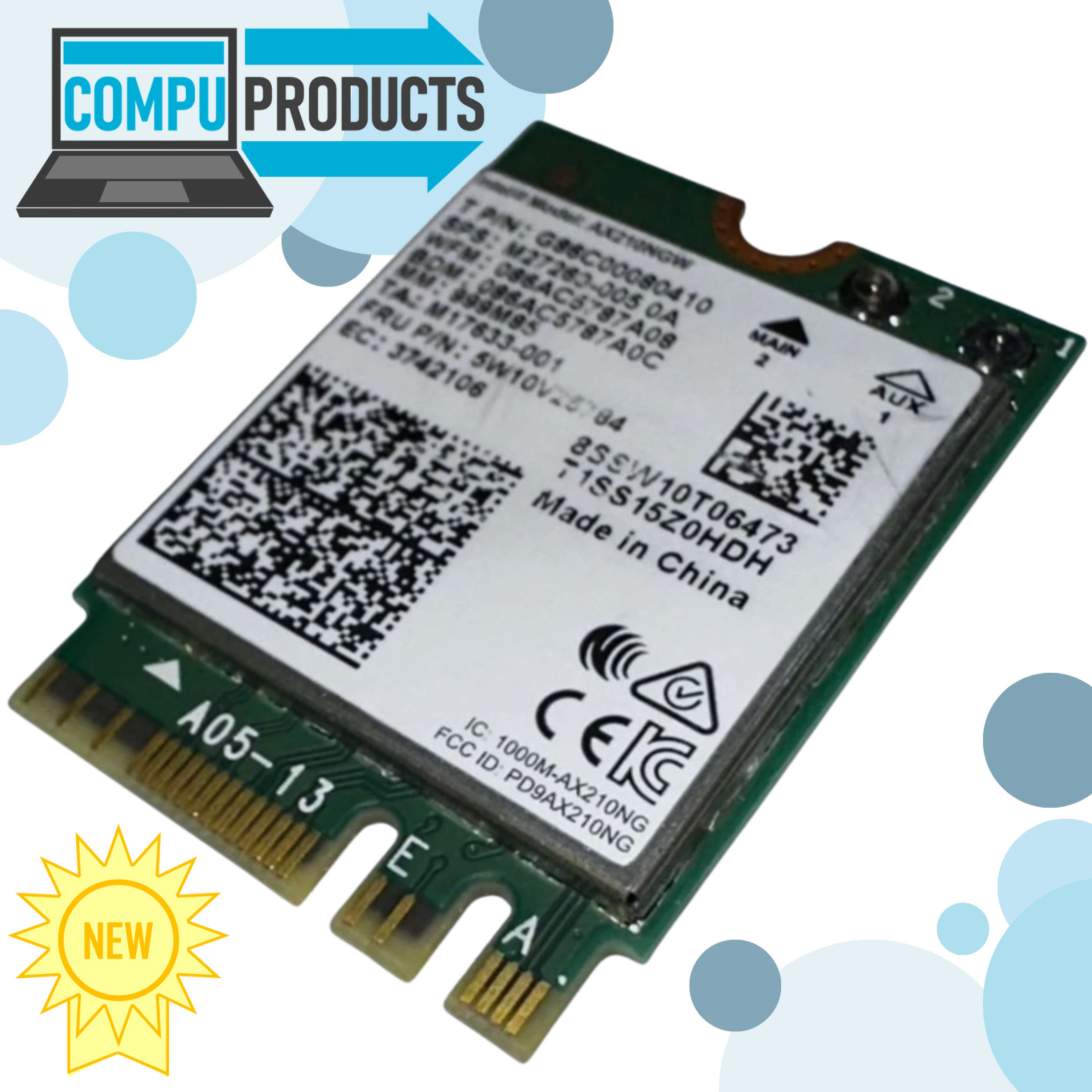 NEW Lenovo M.2 M27269-005 5W10V25784 Laptop Wifi 6E Bluetooth 5.2 Card