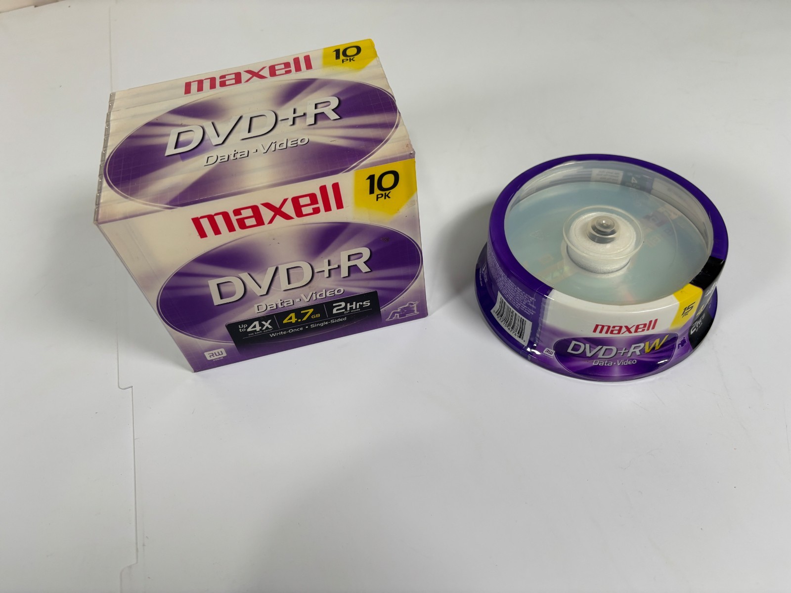 Maxell 10 Pack DVD+ R & 15 Pack DVD+ RW Disc New Sealed Lot