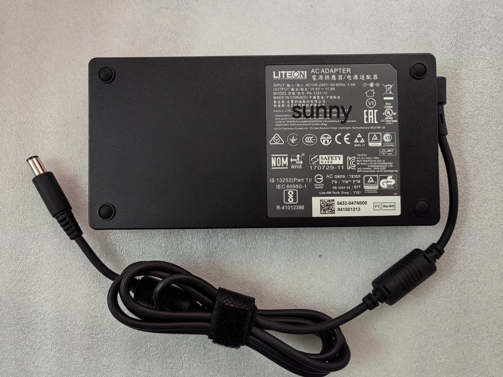 230W Slim LITEON 19.5V 11.8A PA-1231-12 For Intel NUC 8 VR NUC8i7HVK Original