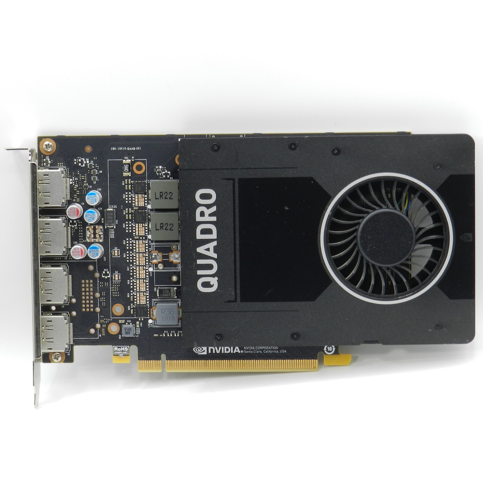 NVIDIA Quadro P2000 5GB GDDR5 PCIe 3.0 x16 Low Profile GPU Video Card - TESTED