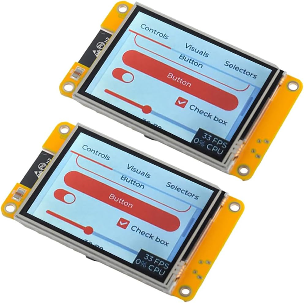 2.8 Inch ESP32-2432S028R Yellow Display Touchscreen TFT LCD CYD