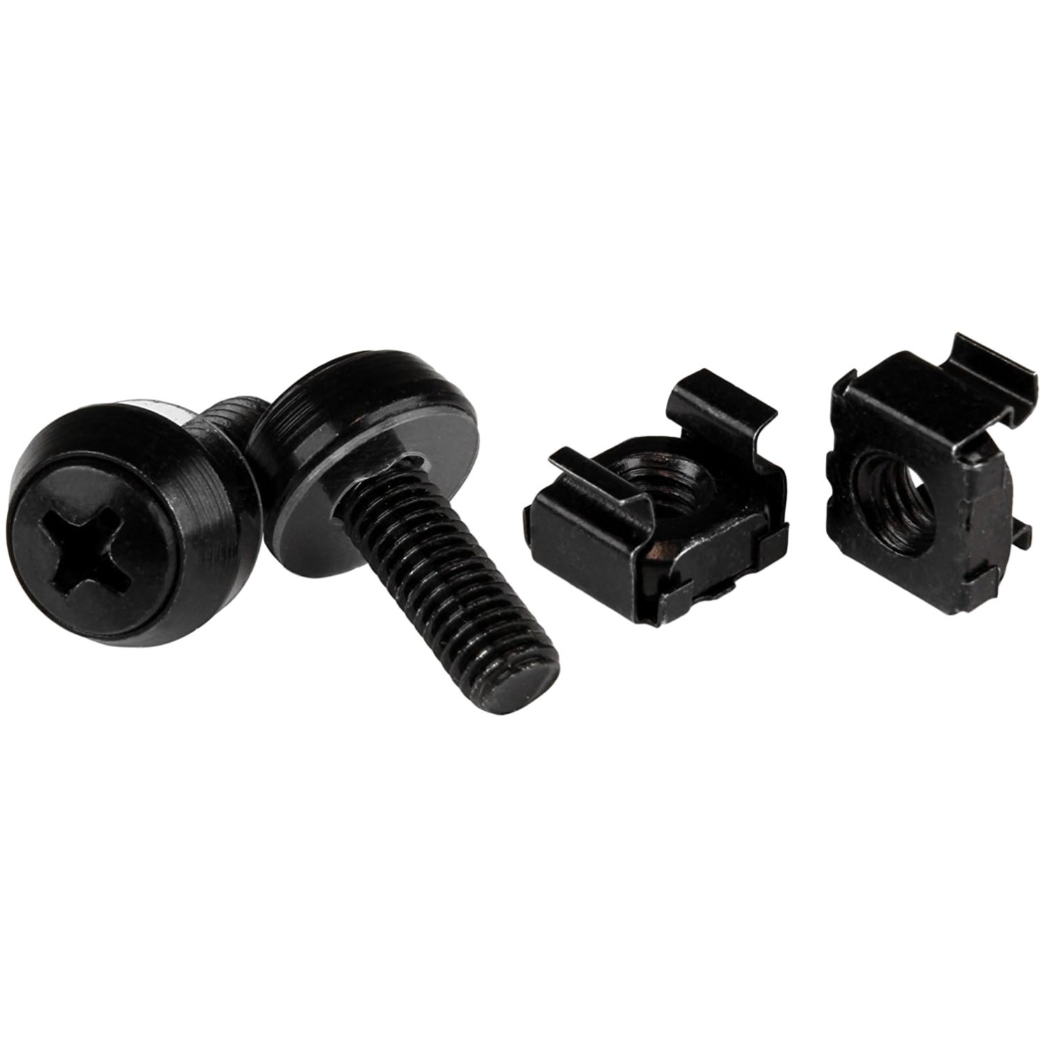 StarTech M6 Screws & Cage Nuts 50-Pack, Black