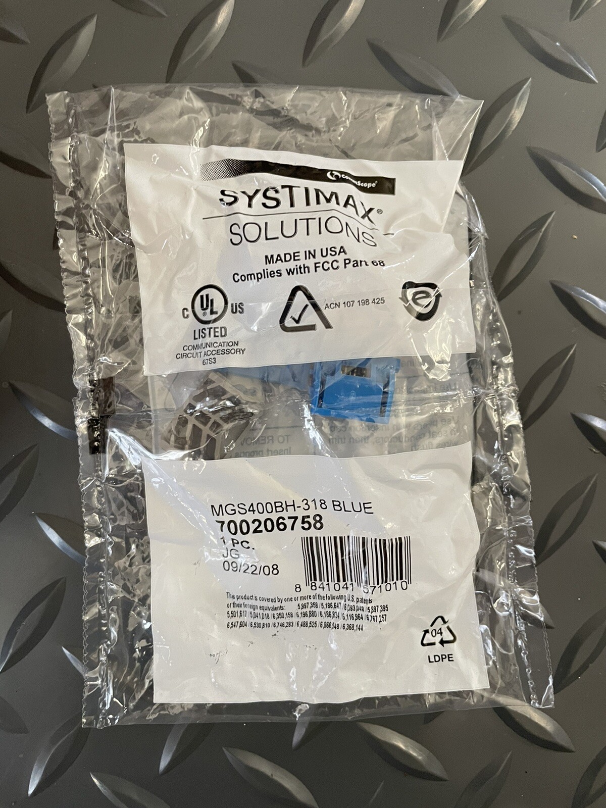 LOT OF 17 - Commscope Systimax Lucent, Ethernet Outlets - 700206758