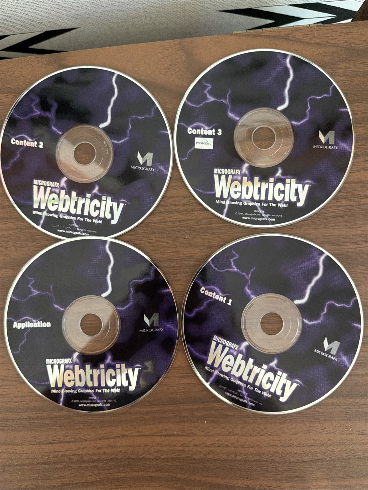 Vintage 1997 Micrografx Webtricity PC Software Complete 4 CD Set Windows 95