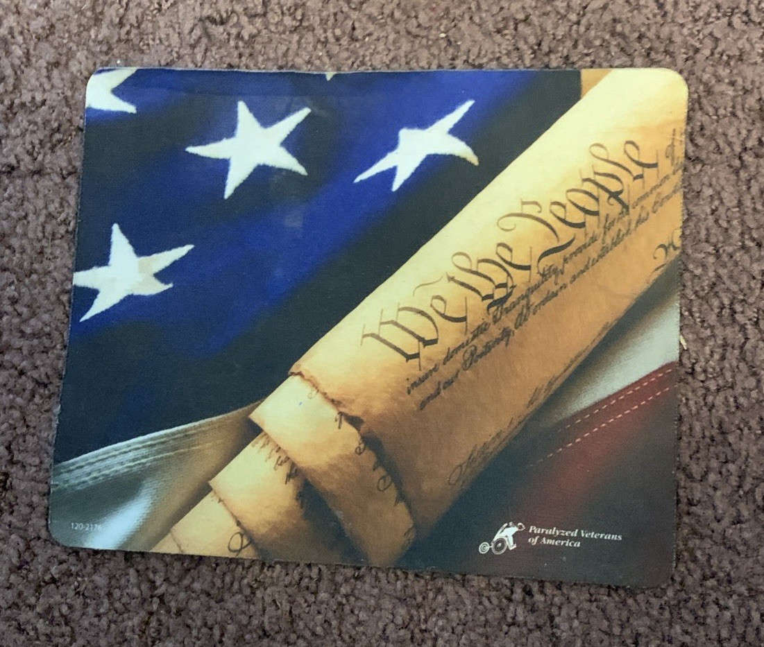 Paralyzed Veterans of America We The People Flag Mouse Pad