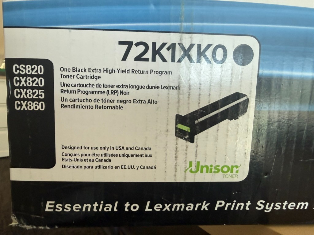 Lexmark 72K1XK0 Black Toner Cartridge