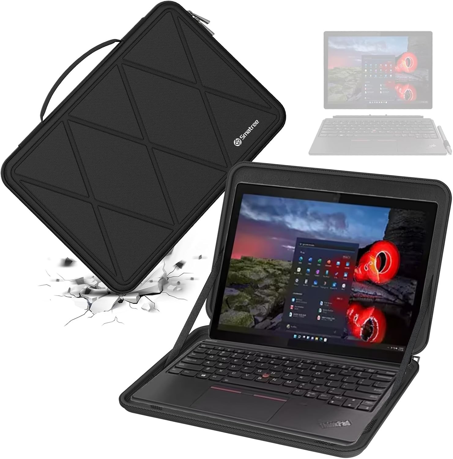 Hard EVA Protective Sleeve Case for 11.6 inch Lenovo 500e/500w/300w Gen 3/2