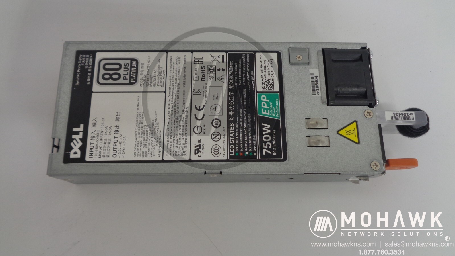 0HTRH4 - Dell PowerEdge R630 R730 R730XD 750 Watt Power Supply L750E-S0