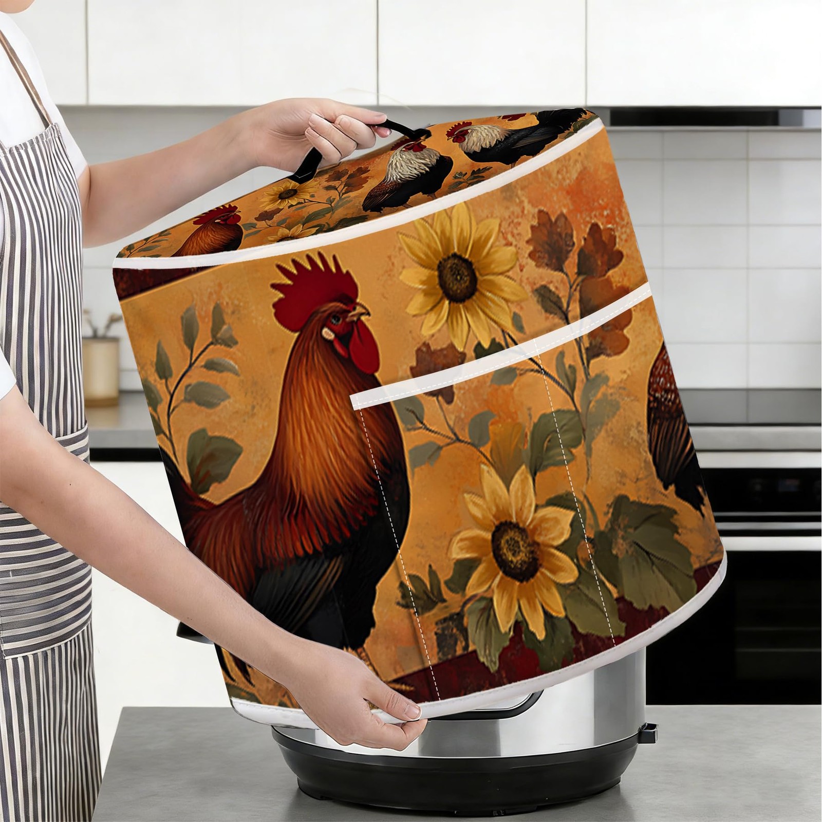 Dust Cover Compatible with Instant Pot 3-6-8 Quart, Pressure Cooker Cover wit...