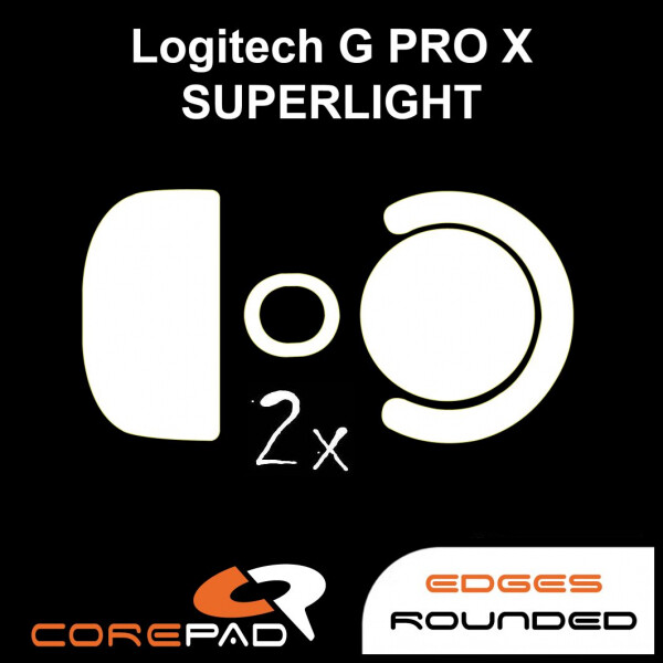 Corepad Skatez Logitech G PRO X SUPERLIGHT Mouse Feet Hyperglides PTFE Teflon