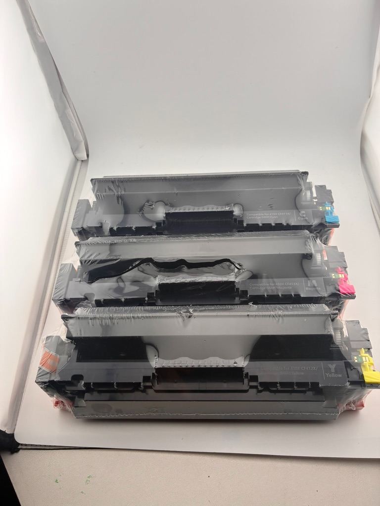 Set of 4 HP Compatible Toner Cartridges CF411X, CF412X, CF413X, 046H C/M/Y