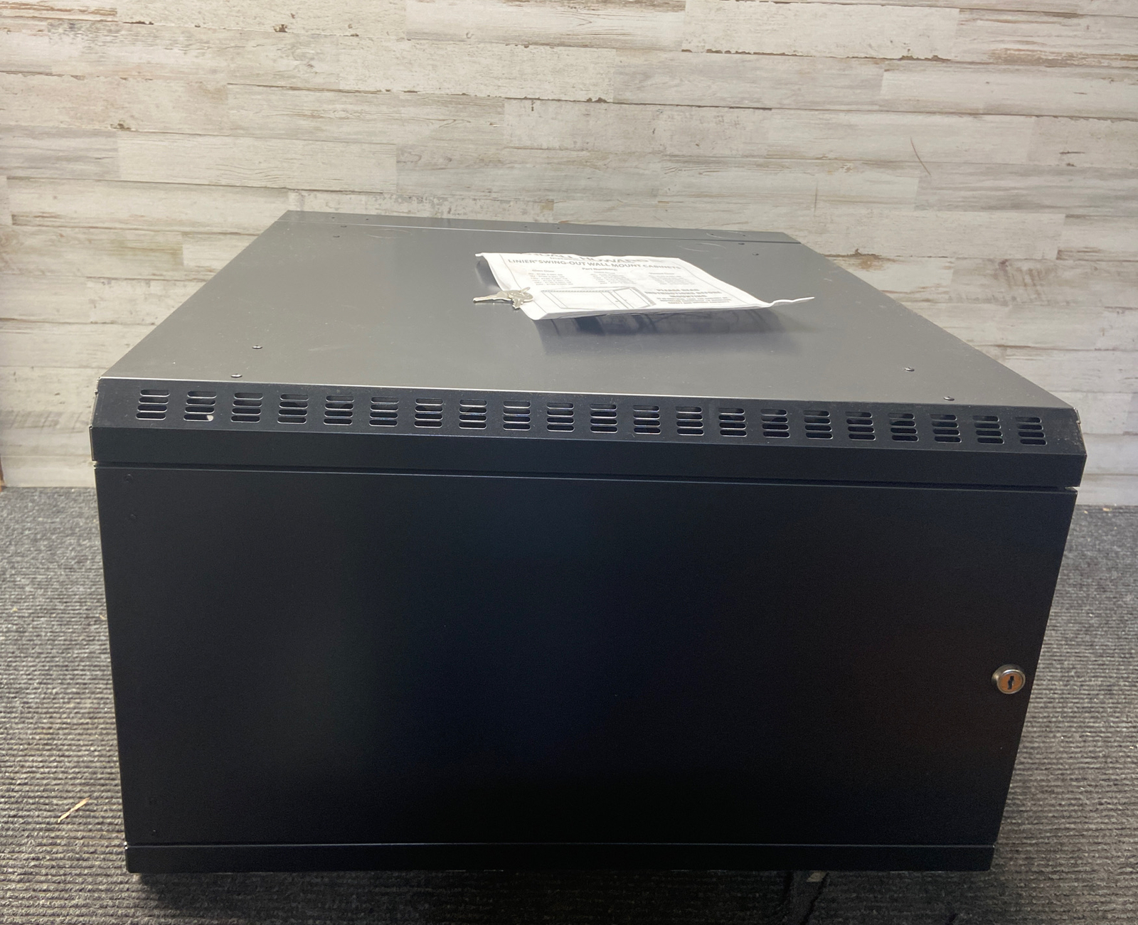 New No Box Kendall Howard 6U LN WM Swing-Out Solid Door 3132-3-001-06 (27x24x14)