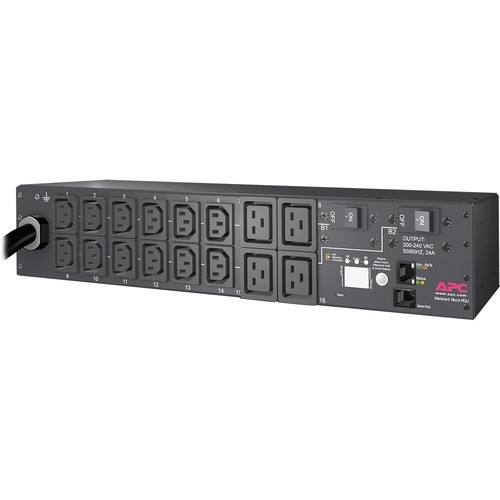 APC NetShelter Metered Rack PDU, 2U, 5.0kW, 208V, 30A, 12 C13 and 4 C19 outlet
