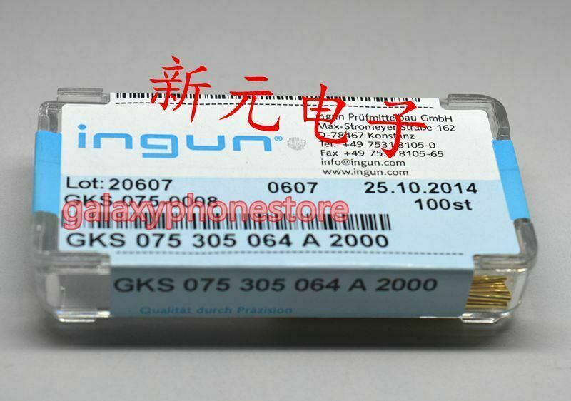 100pc NEW INGUN GKS075 305 064A2000 (round head) 1.0mm TEST PROBE