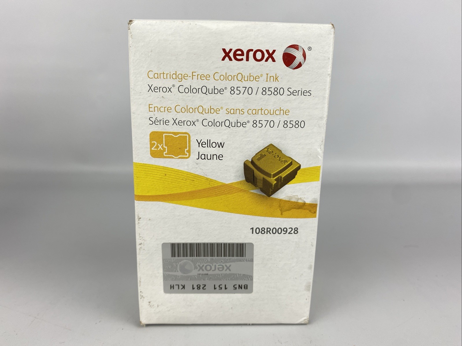 Genuine Xerox ColorQube 8570/8580 Series Yellow Solid Ink 108R00928