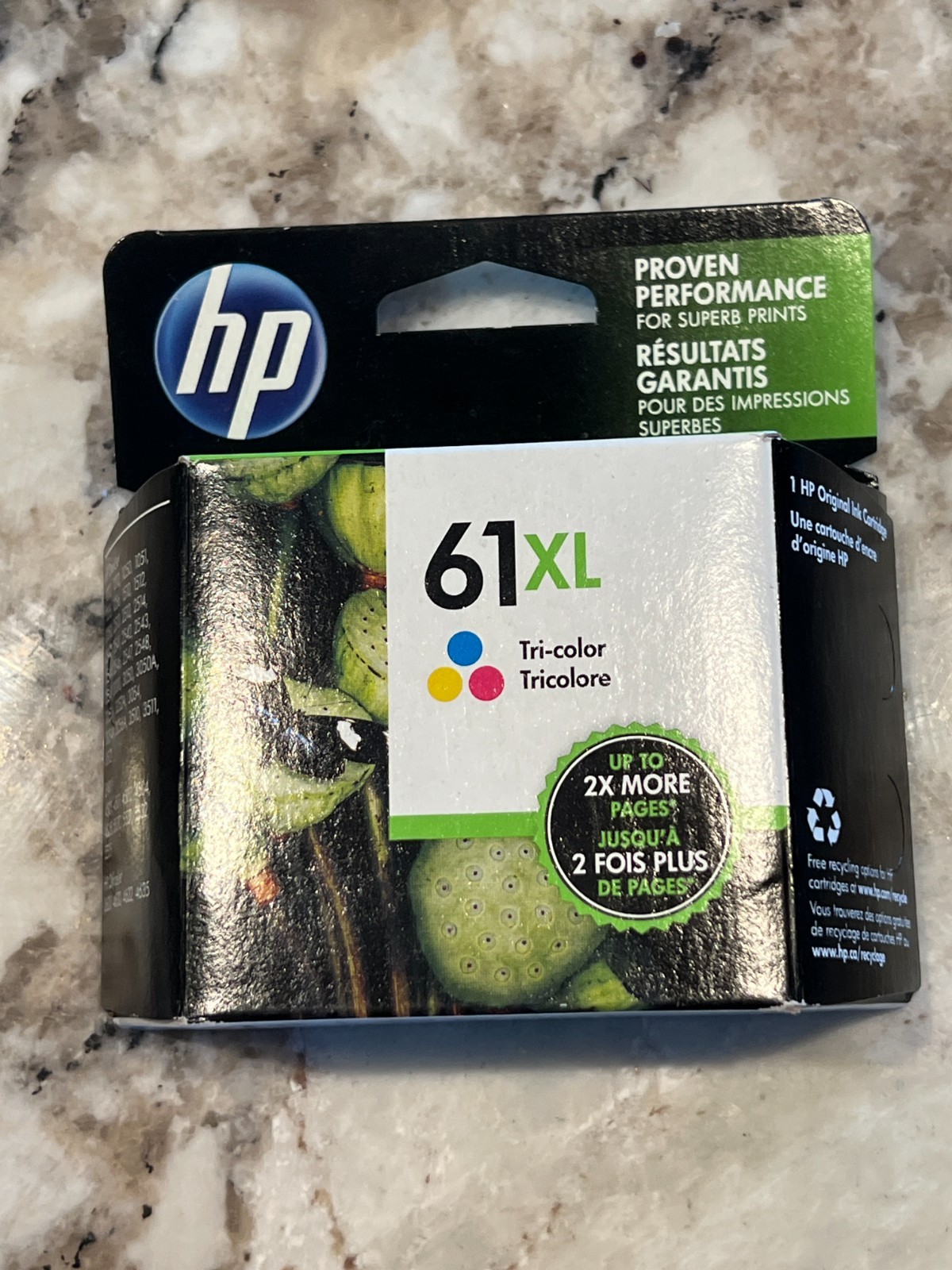 HP 61 XL Tri Color Ink Cartridge New 61XL Officejet Genuine OEM Expired 2019