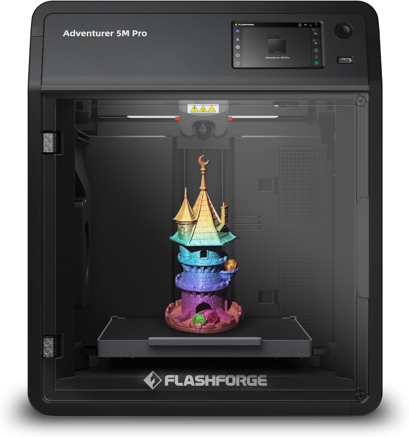 Flashforge FF-AD5M Adventurer 5M 3D Printer, 600mm/s High Speed 3D Printer, 8.7