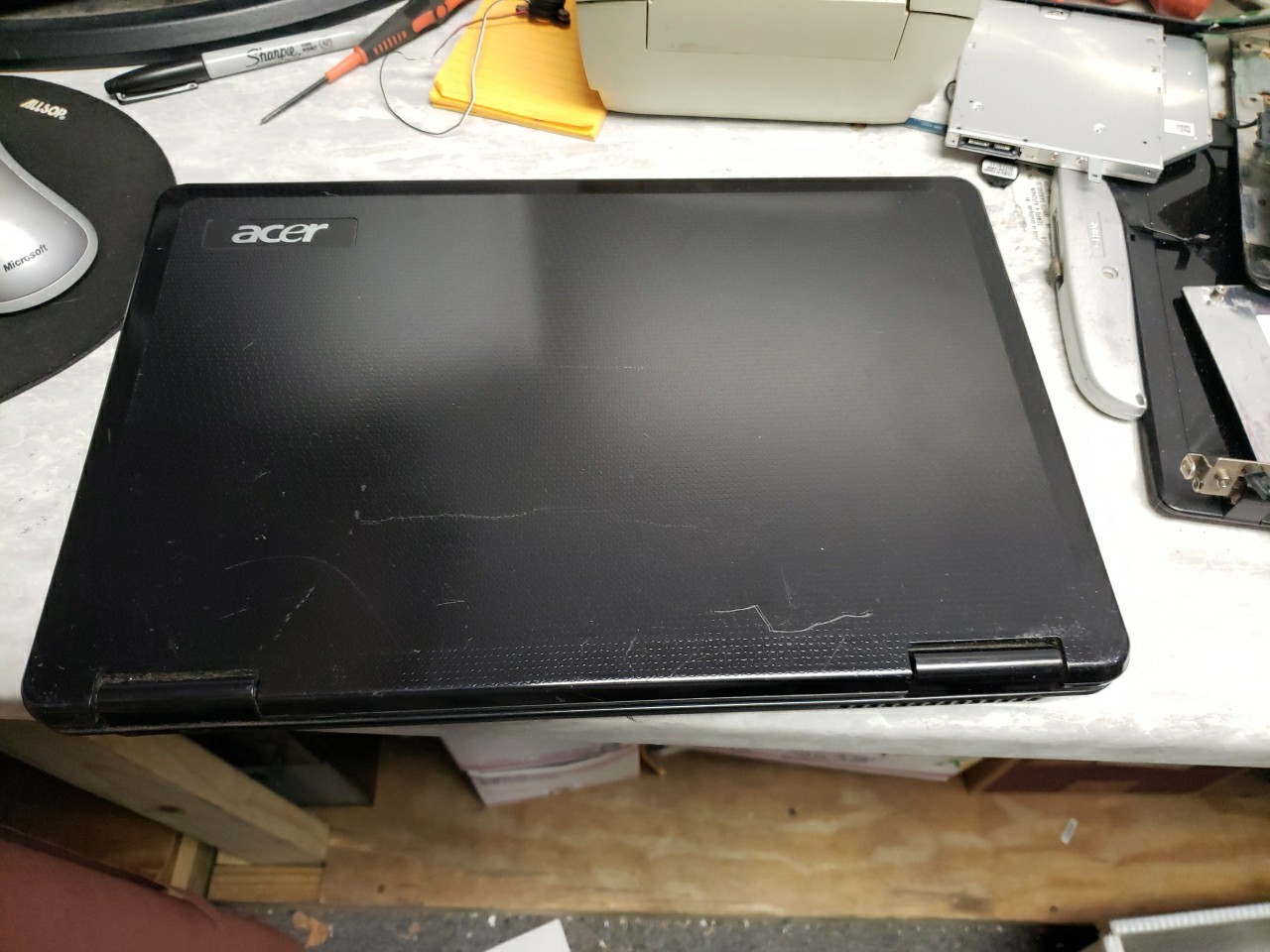 USED ACER /E MACHINE E627 AMD 2 CORE 1.6GHZ NO POWER CORD READ AD 