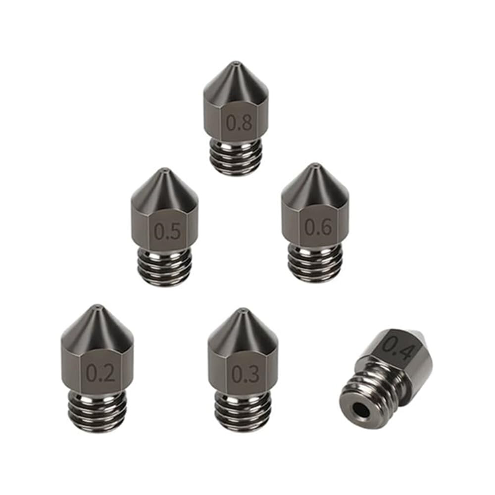 0.2mm-1.0mm Hardened Steel MK8 3D Printer Nozzles Extruder for Creality Ender