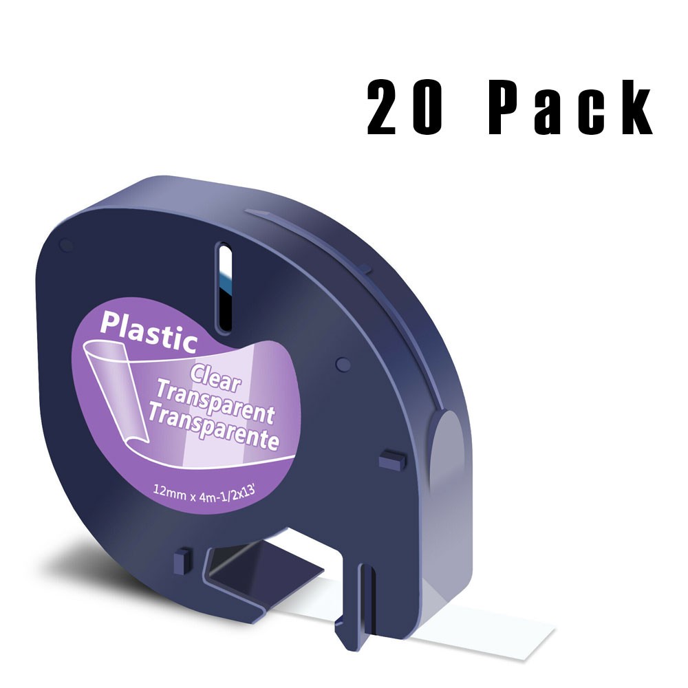2-200x 16952 dymo letratag refills clear Plastic label tape LT-100H 100TPlus lot