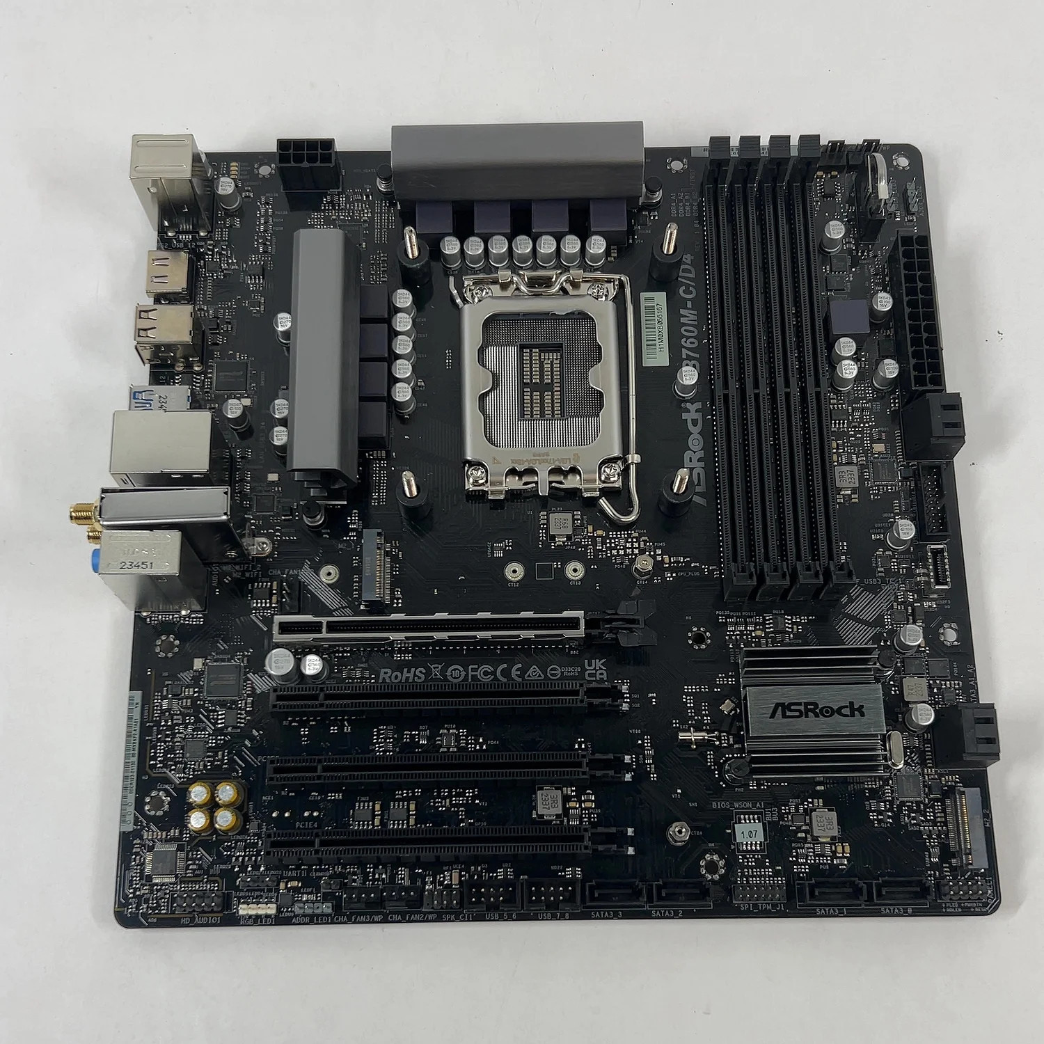 AsRock B760M LGA 1700 microATX Intel DDR4 Motherboard