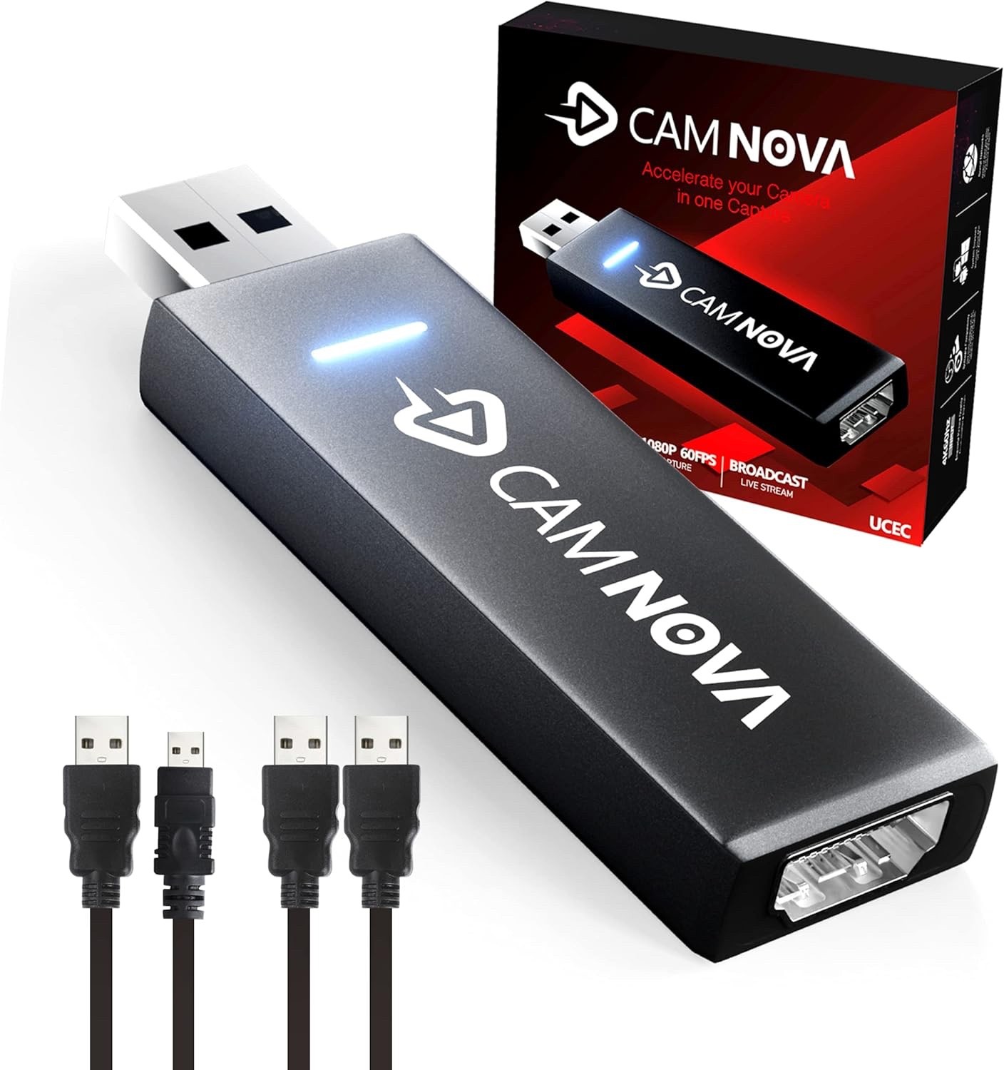 *New*CAM NOVA Video Capture Card, 1080P 4K HDMI Video Capture Card, USB 3.0 Cam 