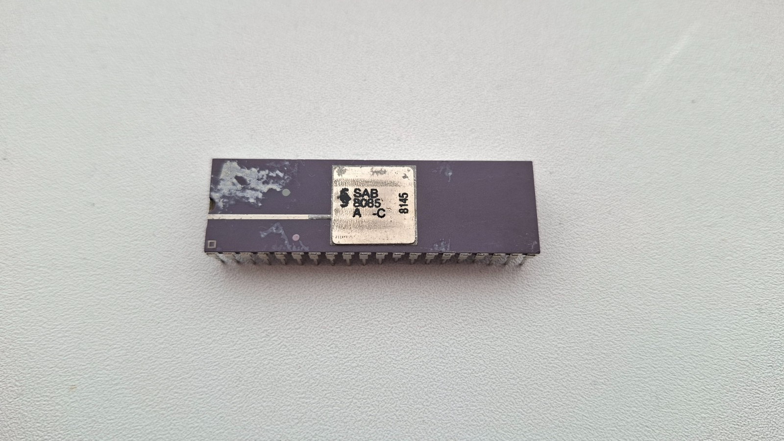 SAB 8085 A-C rare C8085 8bit Intel clone purple ceramic vintage CPU GOLD