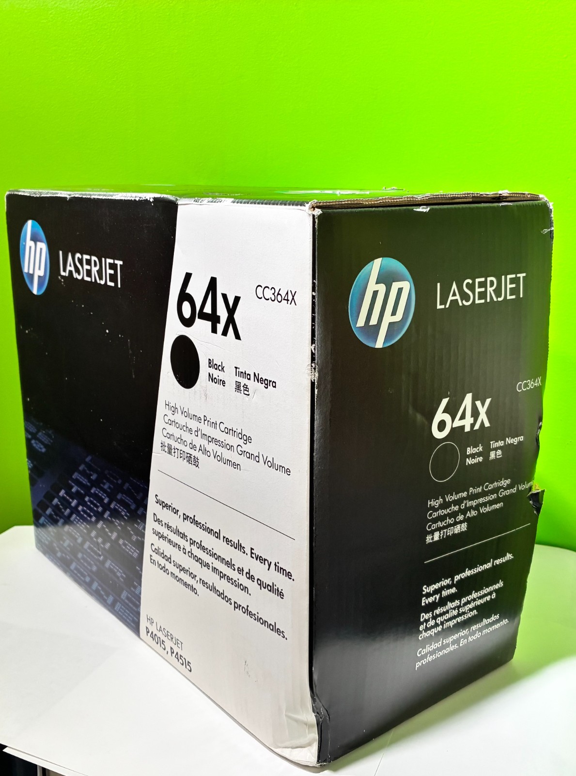 HP 64X Genuine Black High Yield Toner Cartridge CC364X for LaserJet P4015 P4515