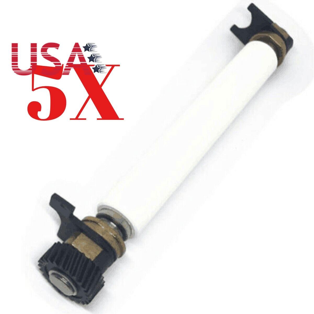 5x Platen Roller W/ Gear for Zebra ZT210 ZT220 ZT230 200 Printer P1037974-028 US