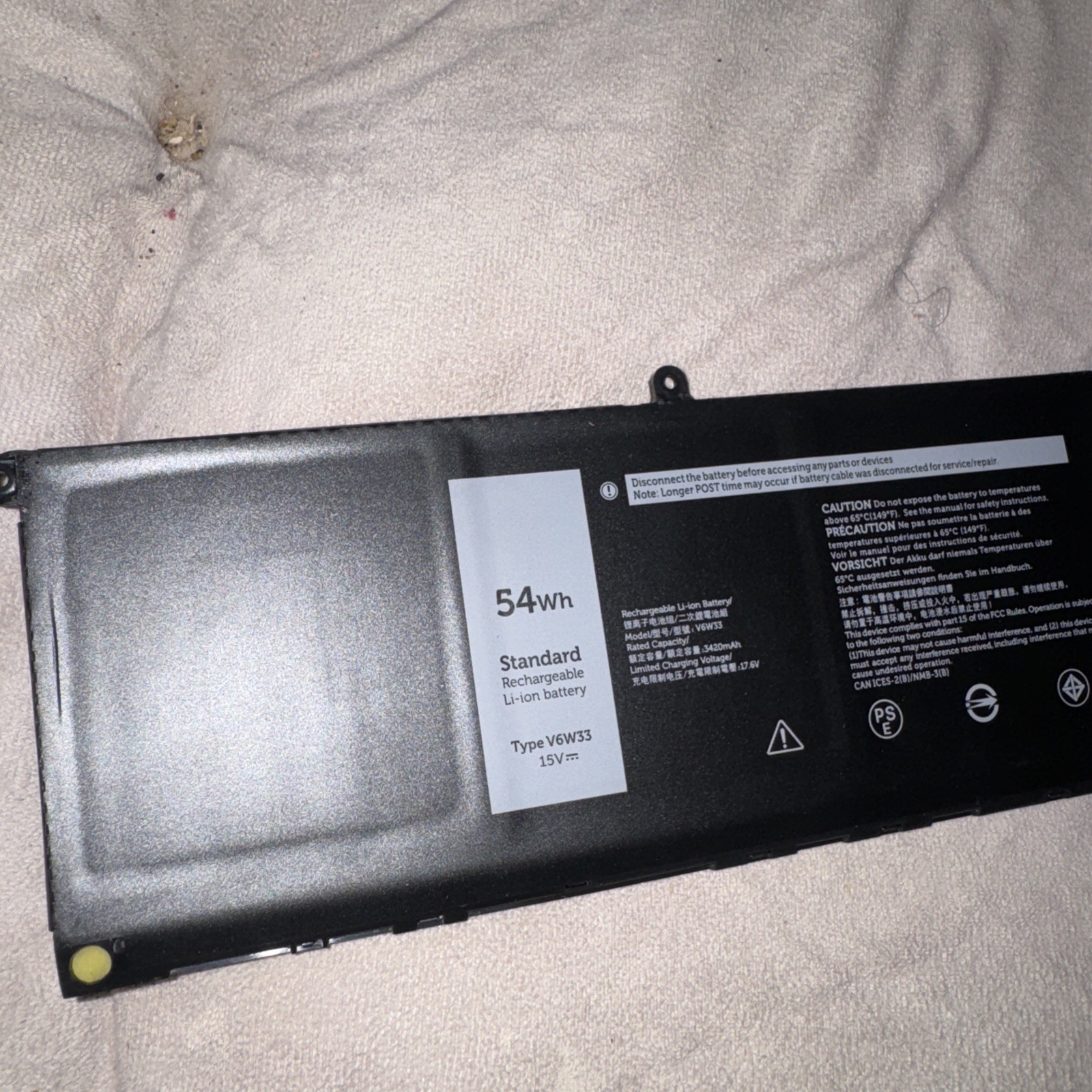 Genuine Dell V6W33 54Wh Battery For Dell Vostro 15 3510 3511 3515 3520 3525 3530