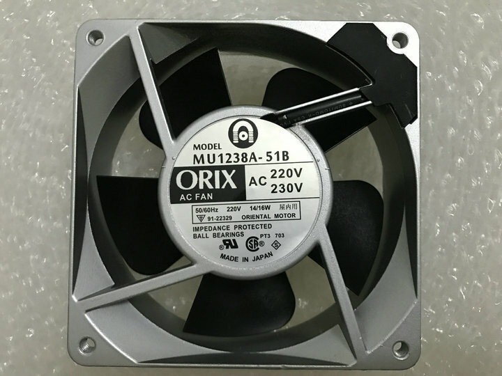 1pcs Original ORIX 12038 axial industrial fan MU1238A-51B 220 230V 14 16W 