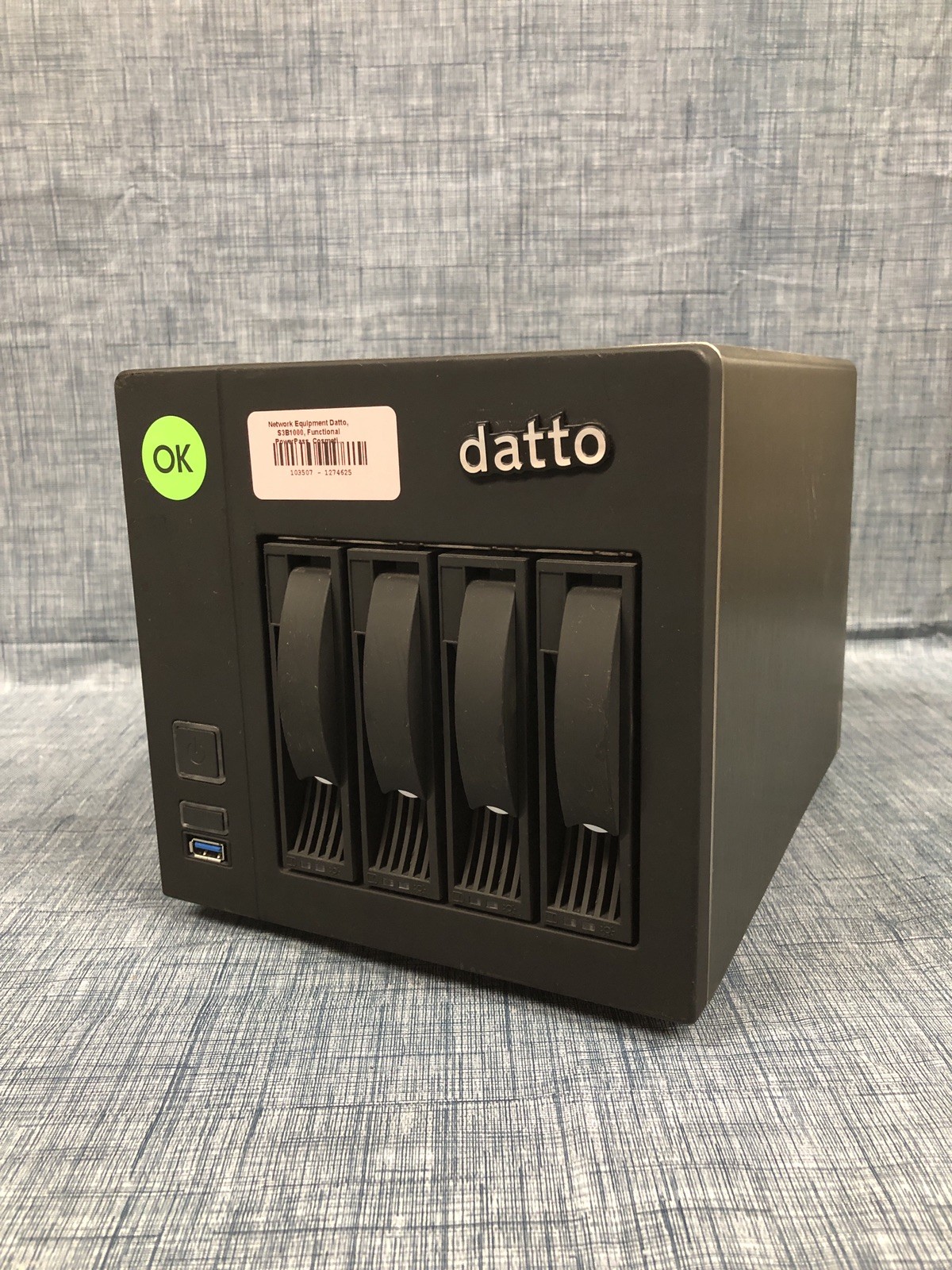 Datto S3B1000 4-Bay 3.5" NAS Storage Server 32GB DDR4 240GB SSD – No HDD