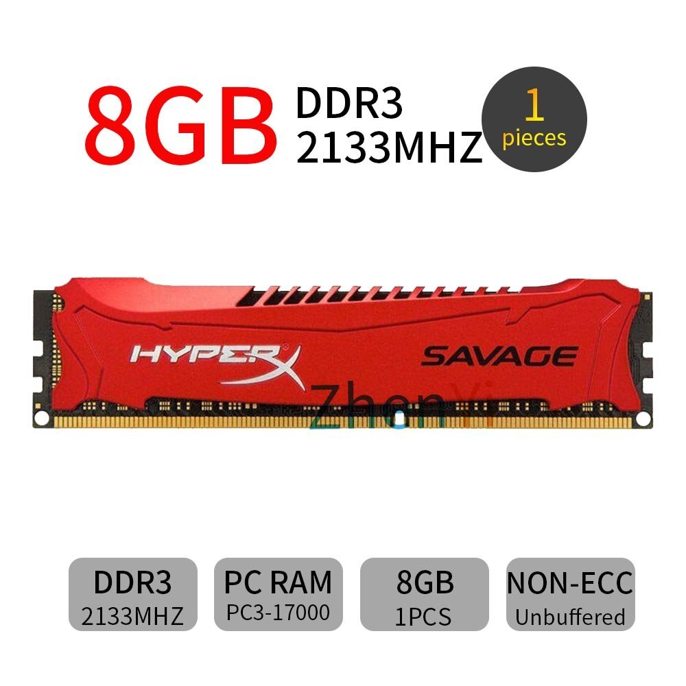 32GB 16GB 8GB 4GB DDR3 PC3-17000 2133Mhz OC Desktop RAM For HyperX SAVAGE Lot