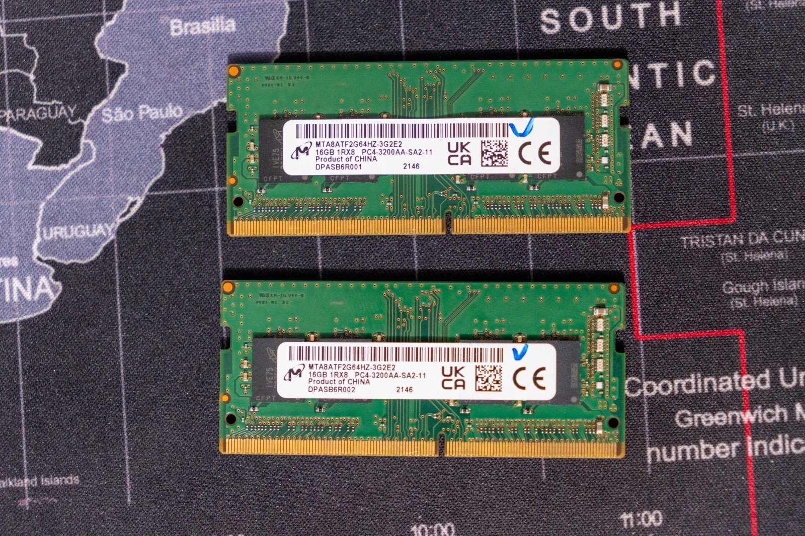 Micron 32GB 2x16GB DDR4-3200 PC4-3200AA 1Rx8 SODIMM RAM MTA8ATF2G64HZ Tested