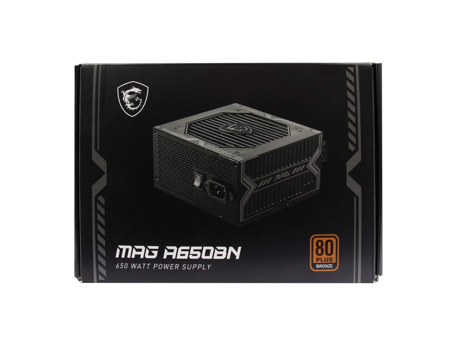 MSI 4526541038785 Desktop PC Power Supply MAG A650BN PC/Server 80 PLUS Bronze ~D~