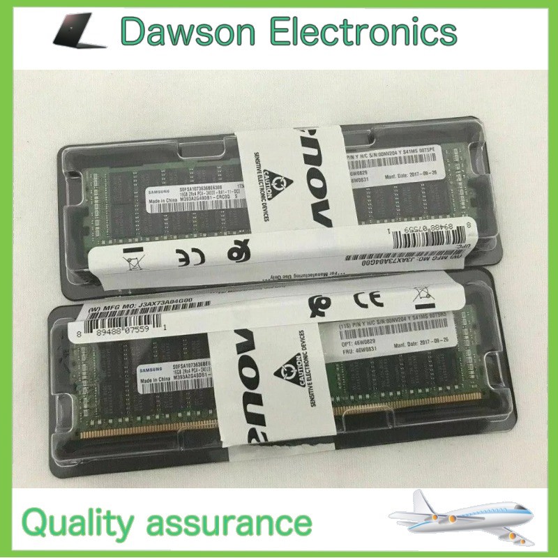NEW Lenovo / IBM 46W0829 46W0831 2RX4 16GB DDR4 PC4-2400T System x Server Memory
