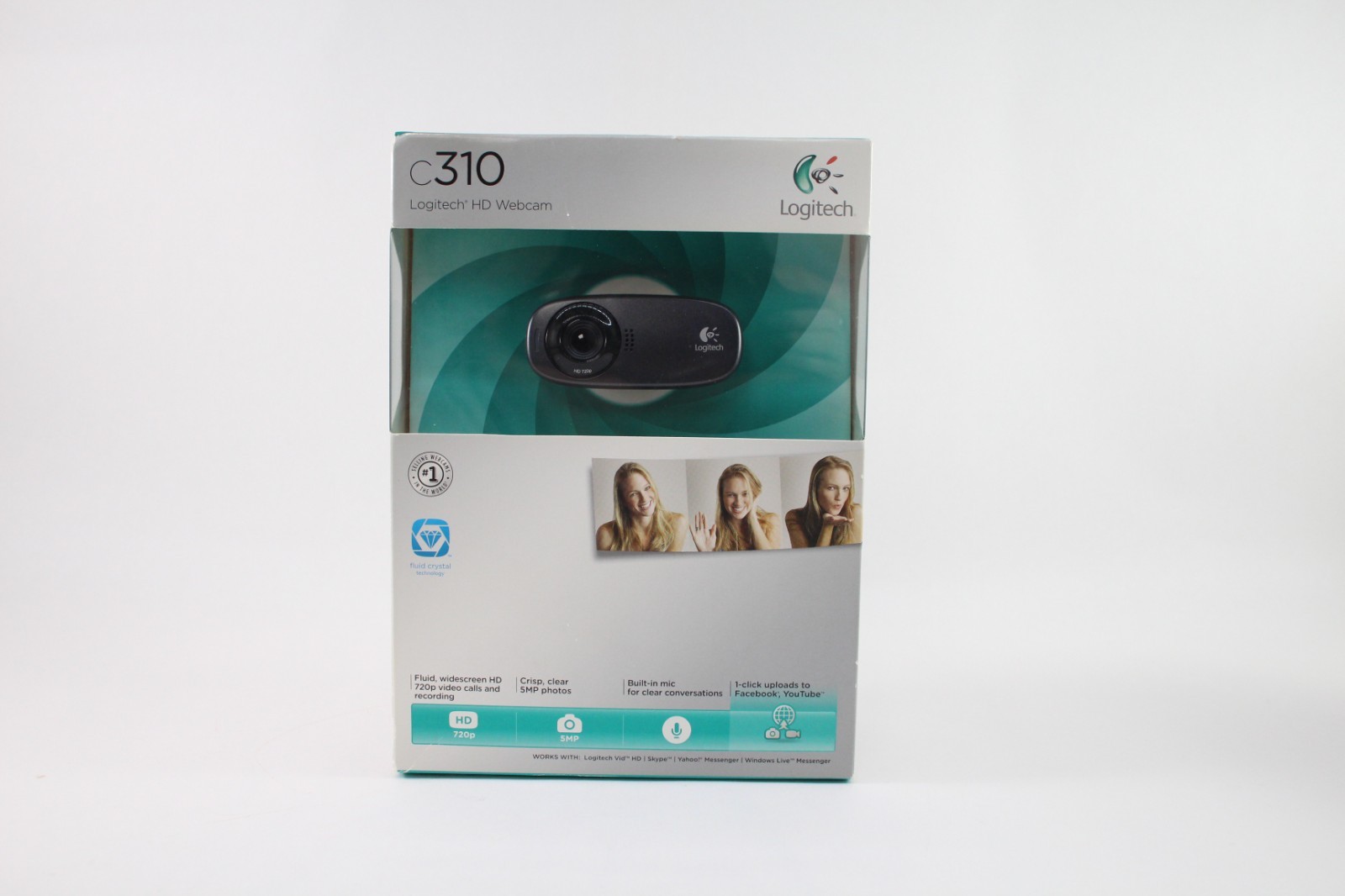Logitech C310 HD Webcam - Black - NEW IN BOX