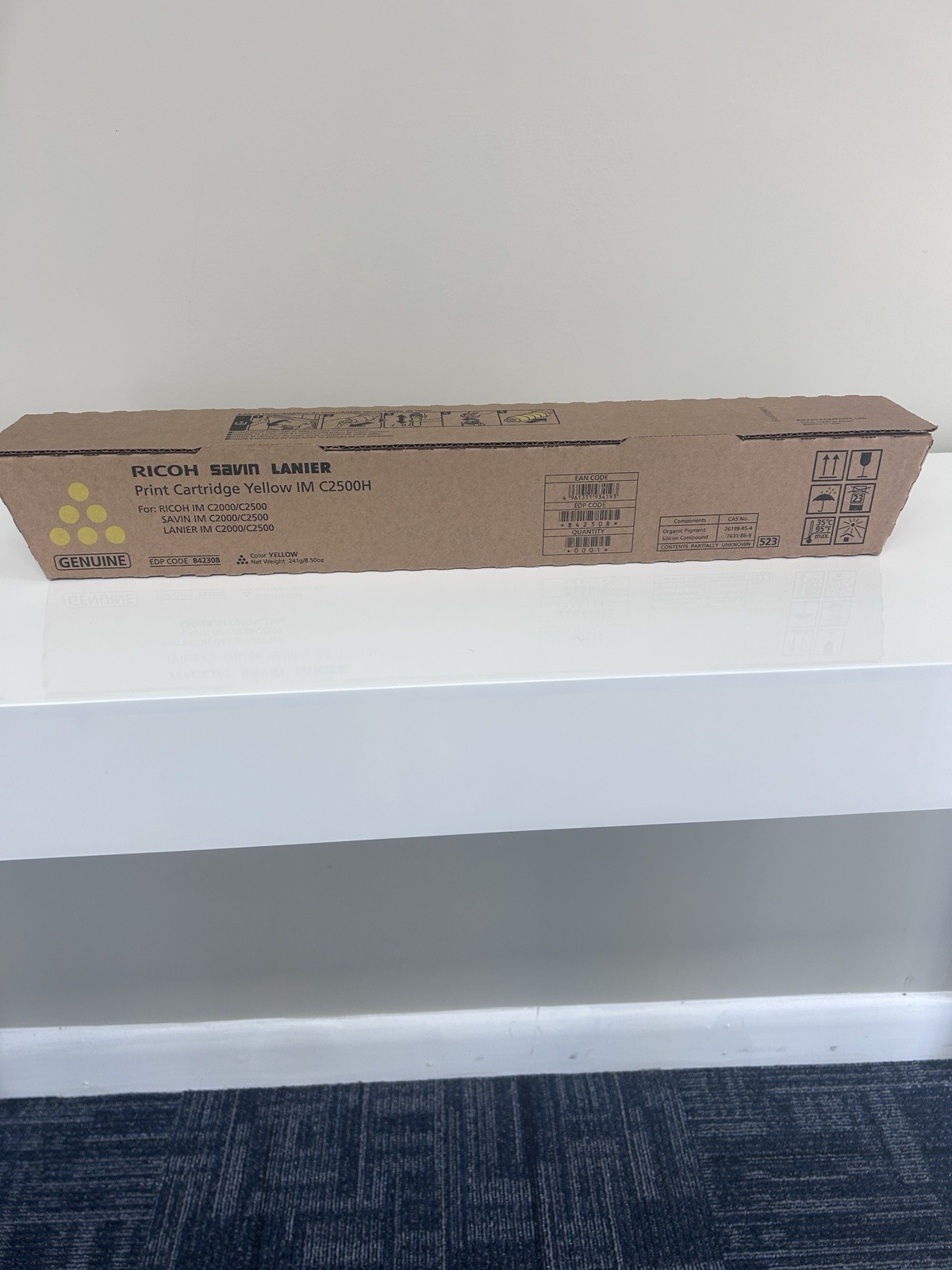 GENUINE RICOH SAVIN LANIER 842308 (IM C2000/C2500) YELLOW TONER CARTRIDGE