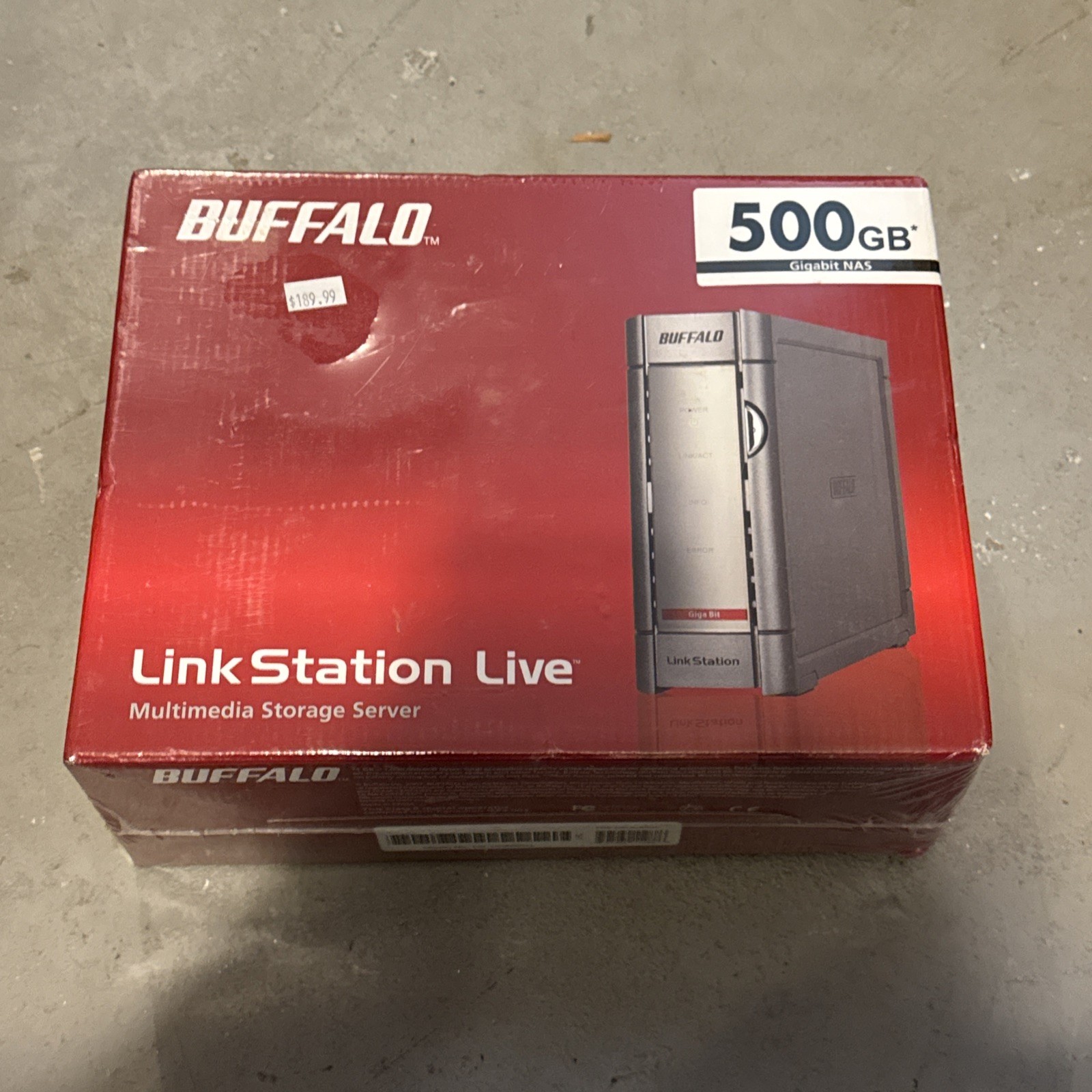Buffalo HS-DH500GL Link Station Live 500GB External Hard Drive - New Sealed