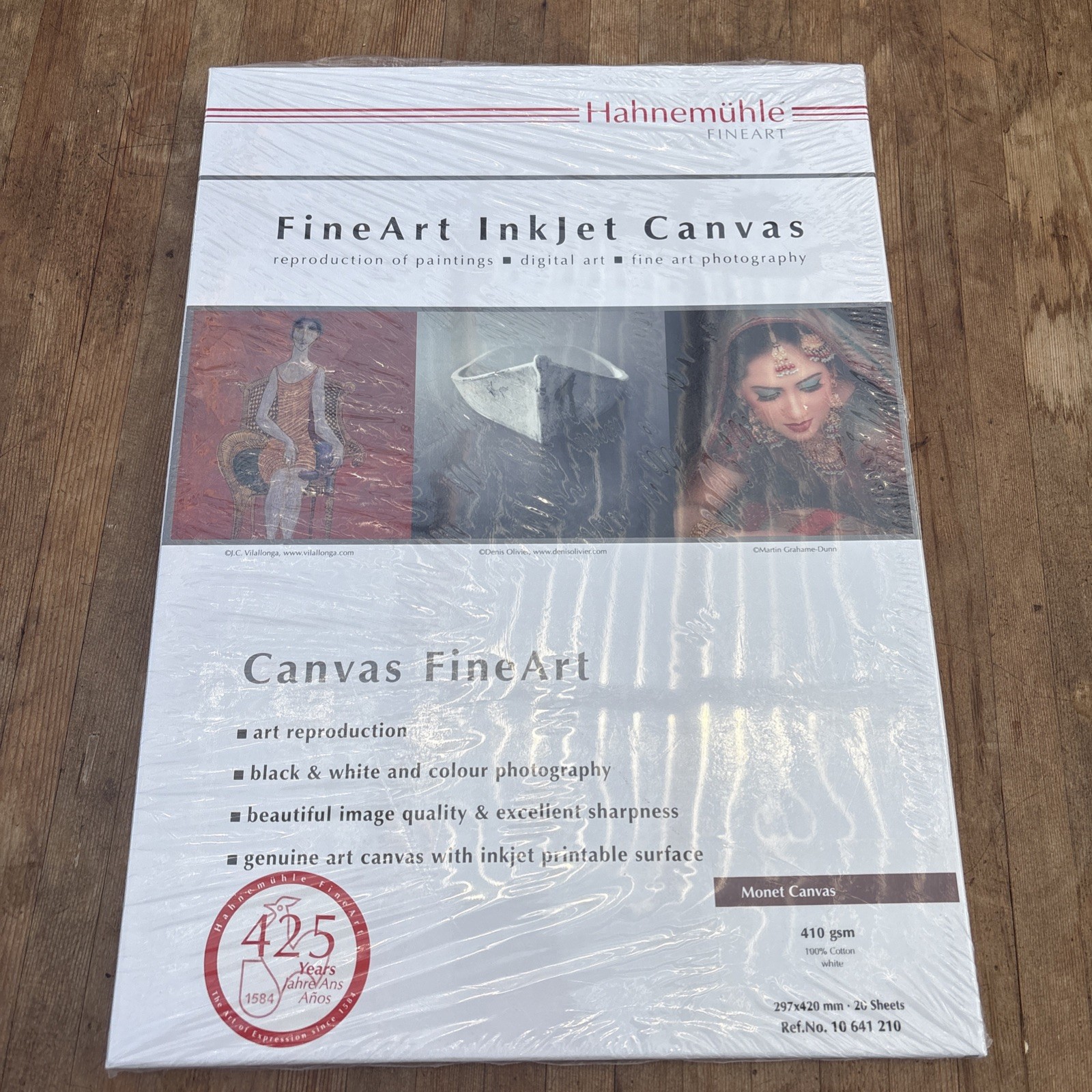 Hahnemühle FineArt Inkjet Monet Canvas – 410 gsm – A3 (297 x 420 mm) – 20 Sheets